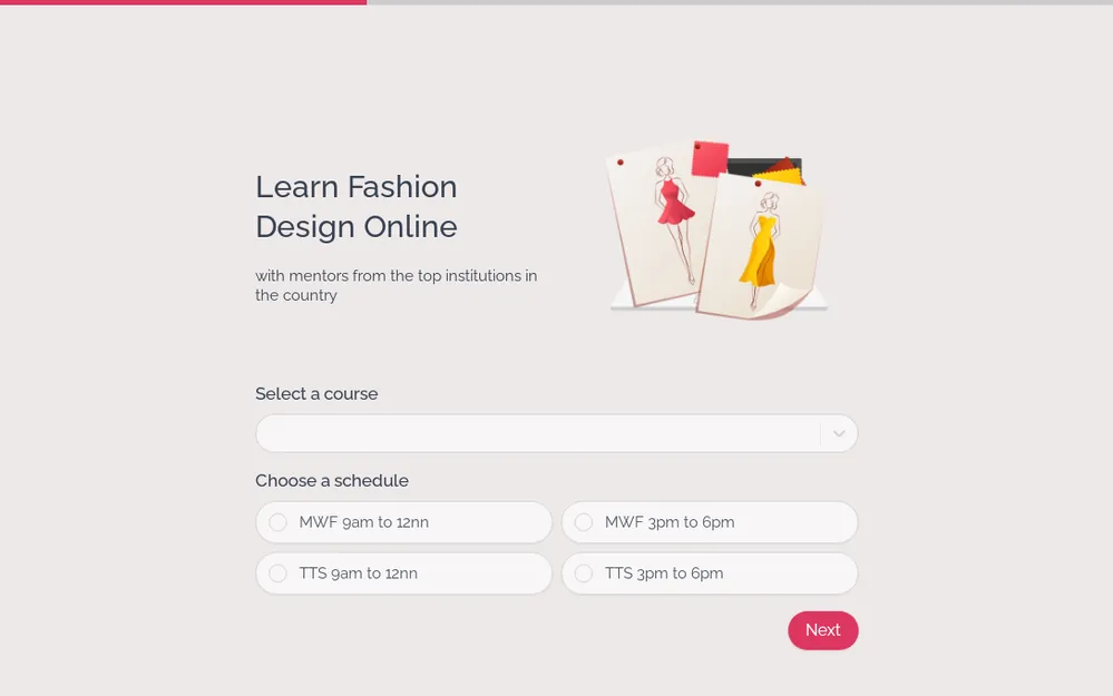 Course Registration Form Template template image