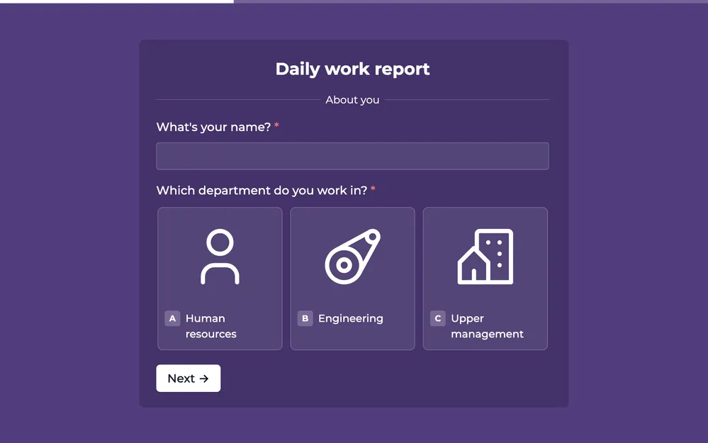 daily-report template image
