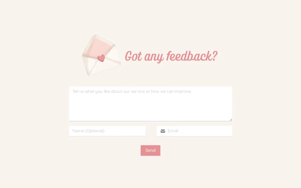 Feedback Form Template template image