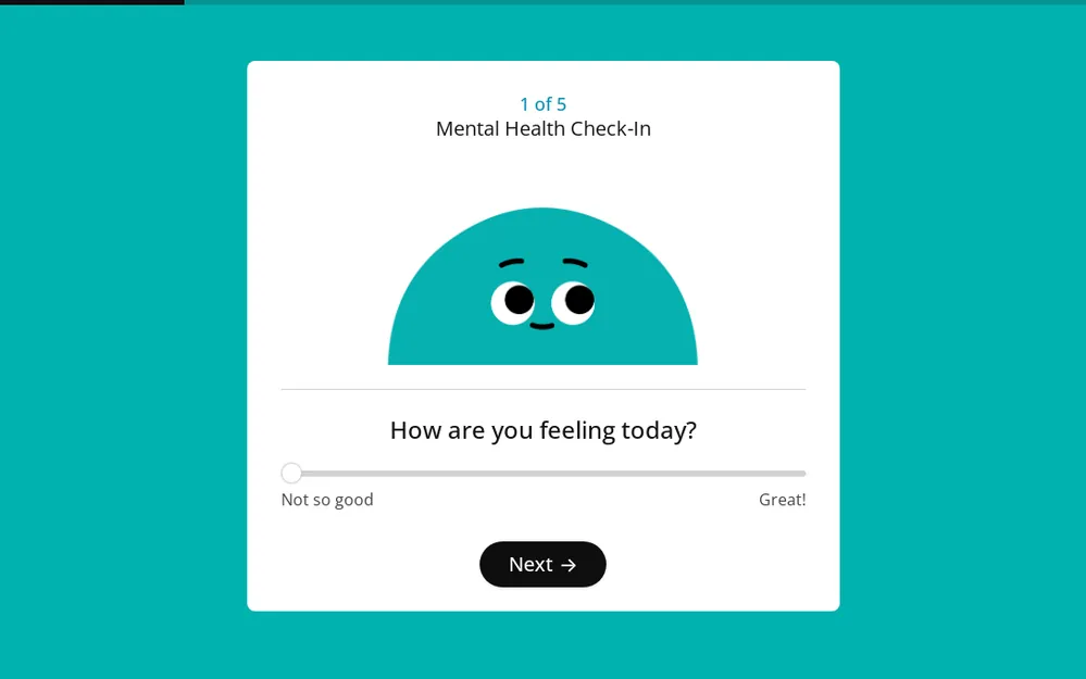 Mental Health Check-In Form Template template image
