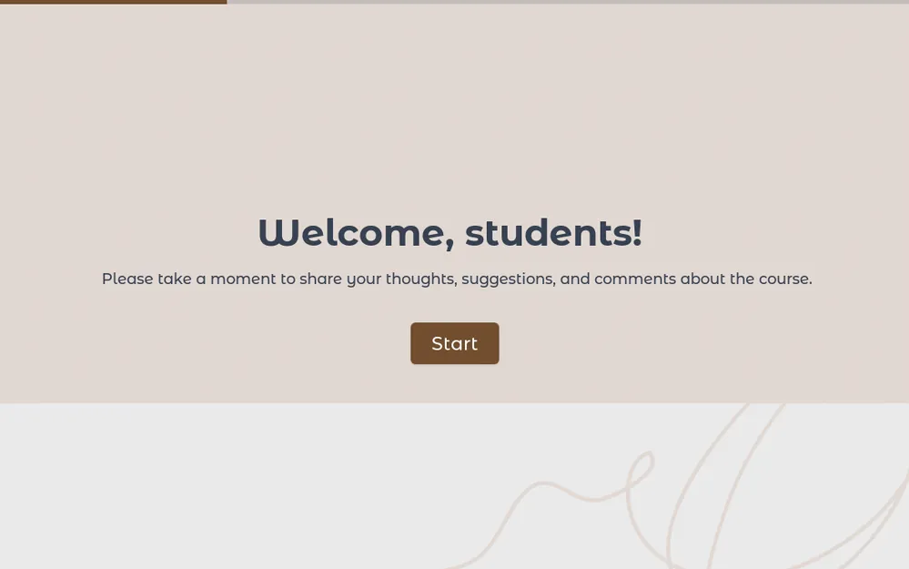 Online Course Feedback Template template image