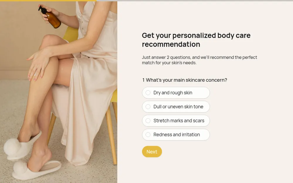 Product Recommendation Form Template template image
