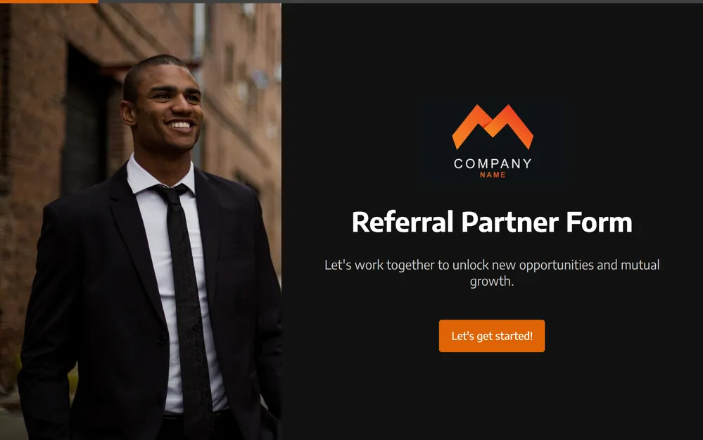Referral Partner Form Template template image