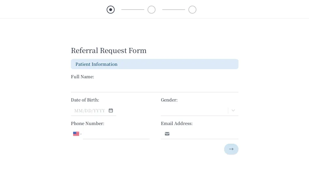 Modèle de formulaire de demande de référence template image