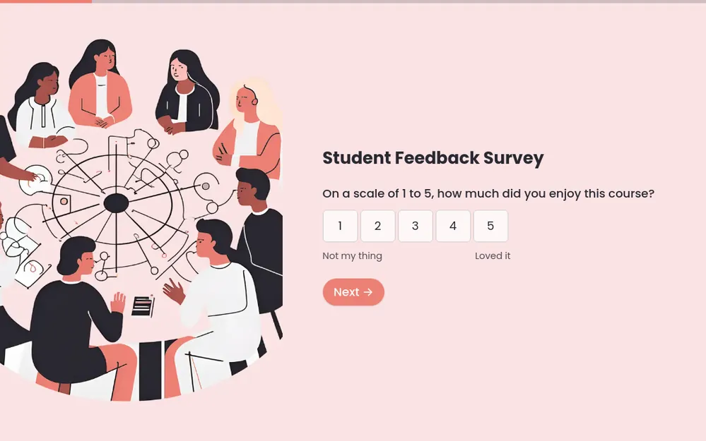 Student Feedback Survey Template template image