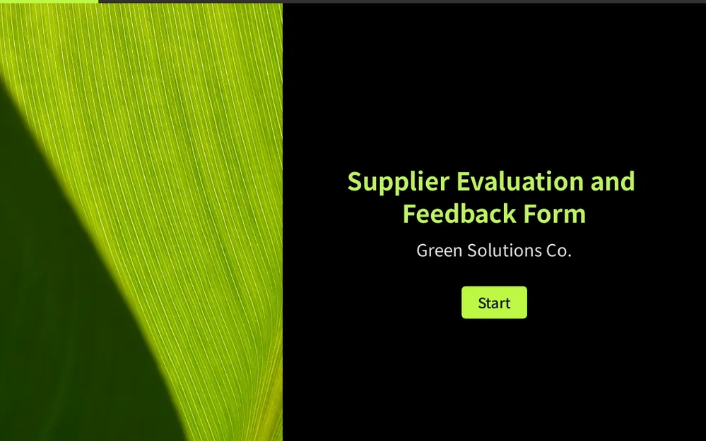 Supplier Evaluation and Feedback Form Template template image