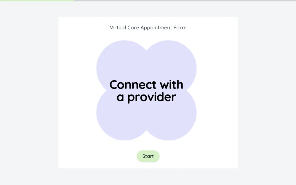 Virtual Care Appointment Form Template template image