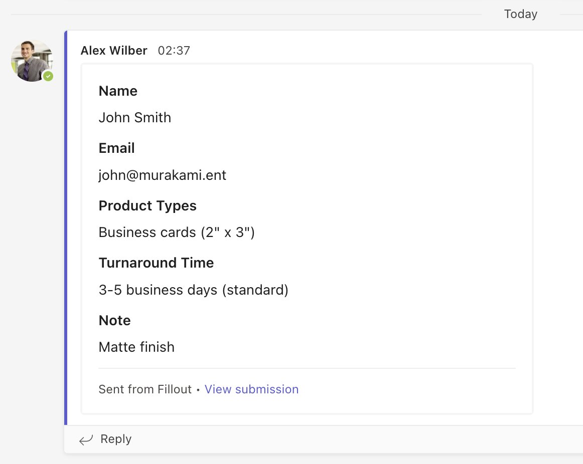 Screenshot of the Integrate page