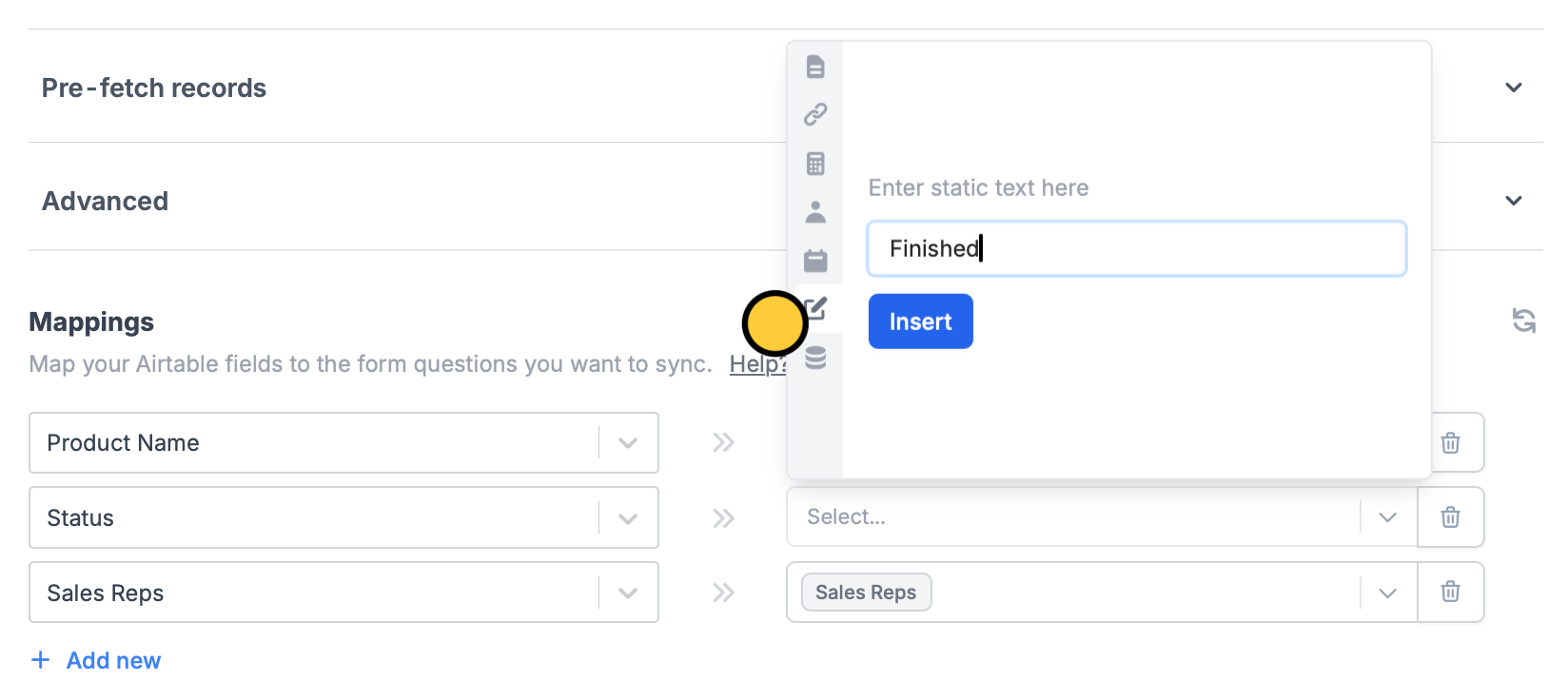 Screenshot of the Fillavo form creation page