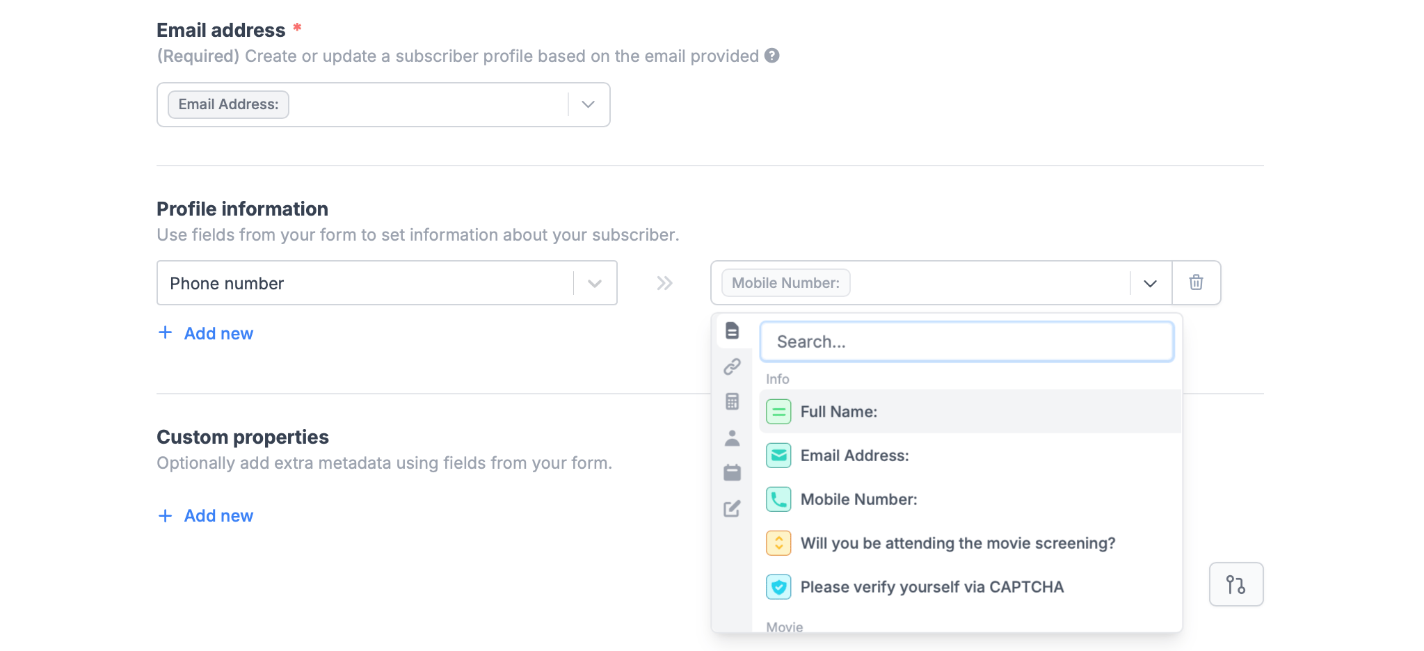 Screenshot of the Fillavo form creation page