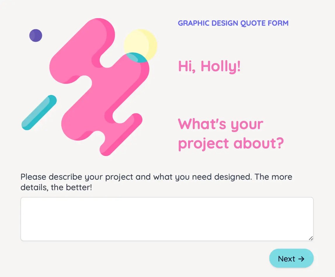 Screenshot of the Form designer tab of a form