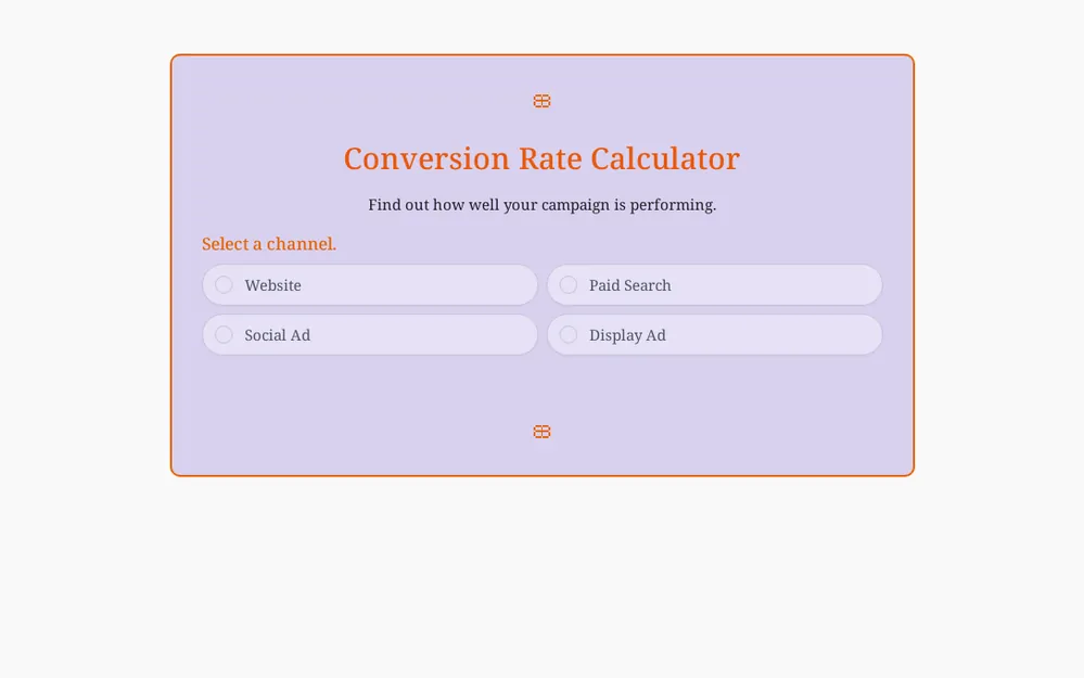 Conversion Rate Calculator Template template preview