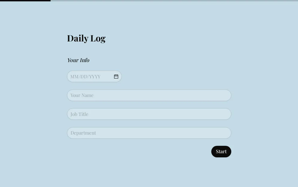 Plantilla de registro diario template preview