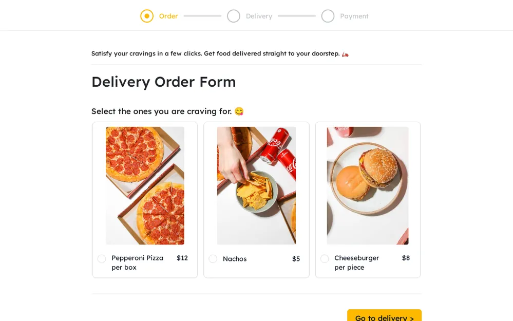 Delivery Form Template template preview