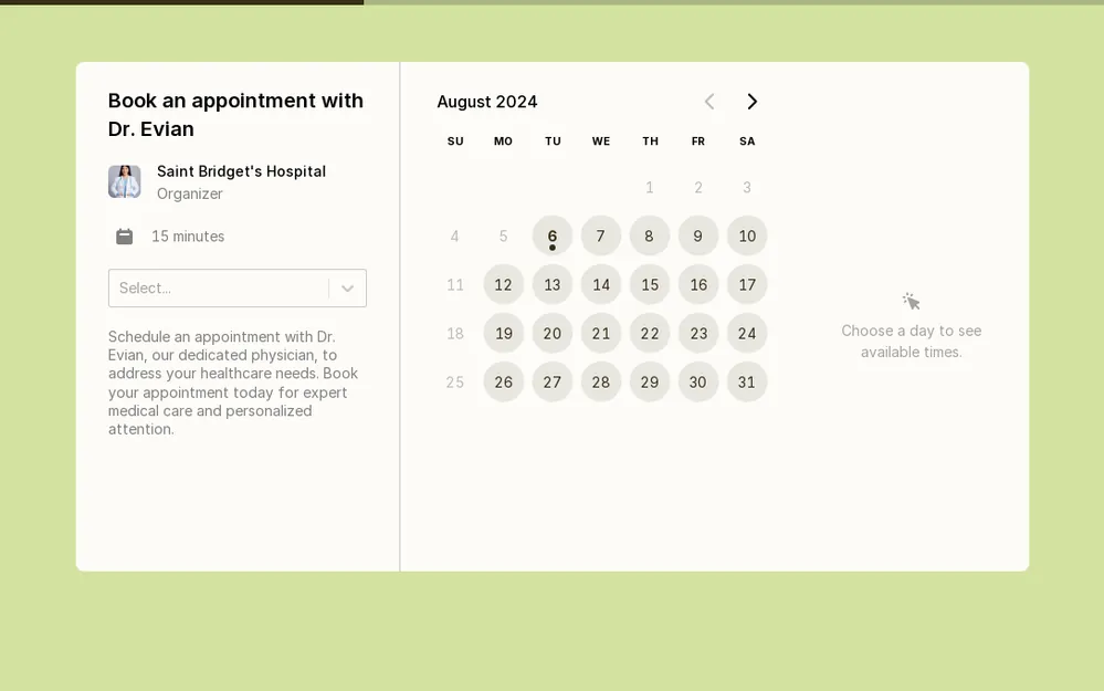Modèle de formulaire de rendez-vous chez le médecin template preview