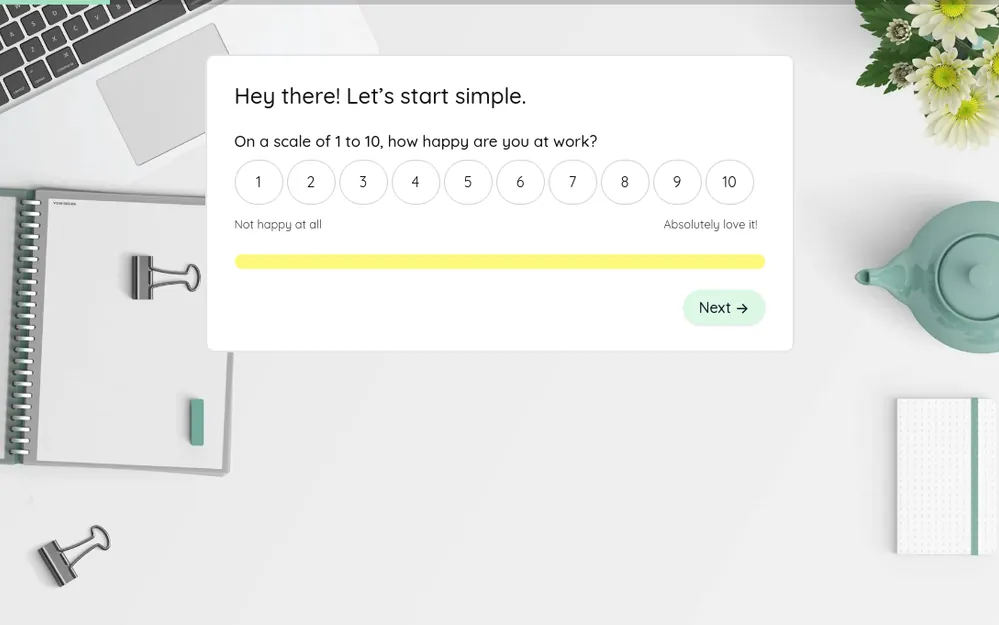 Modèle d'enquête sur l'engagement des employés template preview
