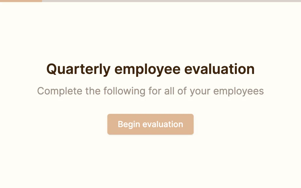 Employee Evaluation Form Template template preview