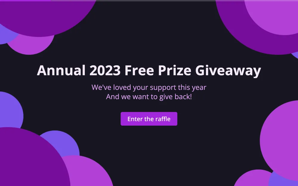 Modèle de formulaire de cadeau gratuit template preview
