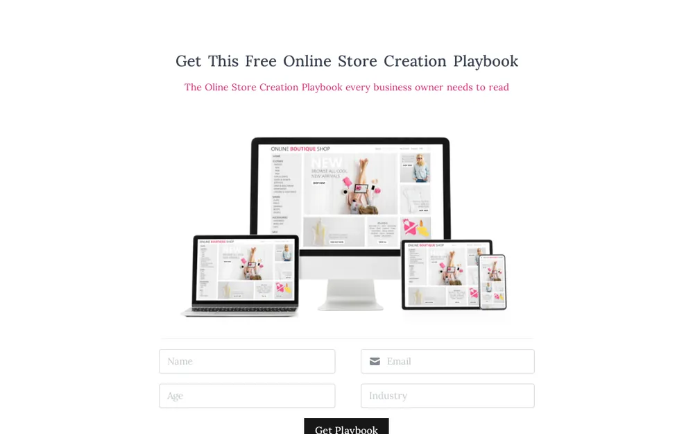 Lead Magnet Form Template template preview