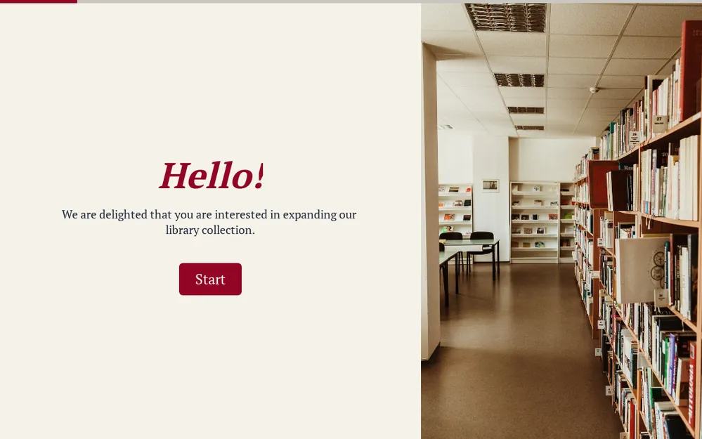 Library Book Request Form Template template preview