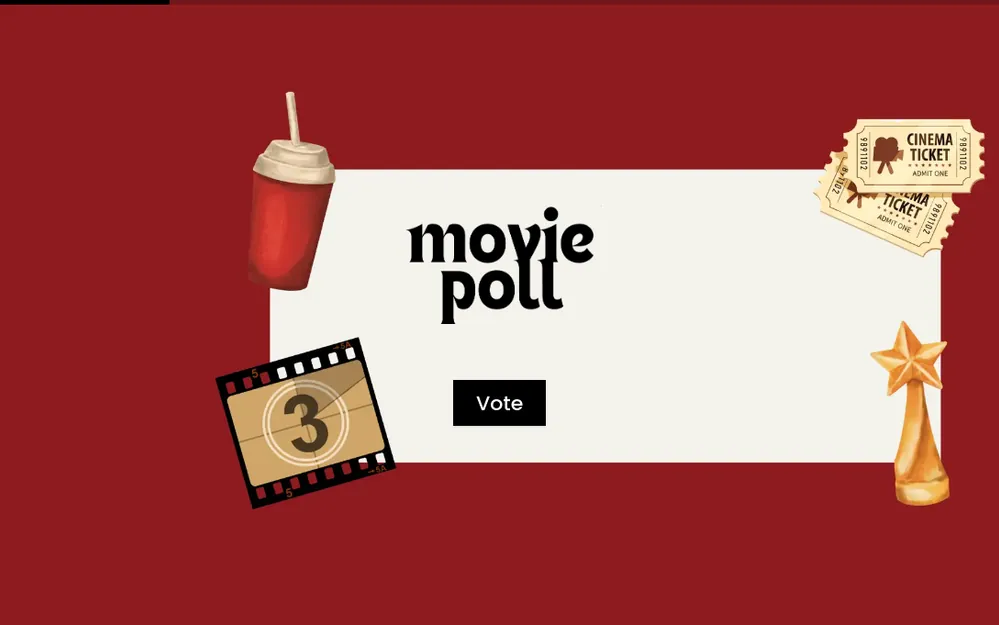 Movie Poll Template template preview