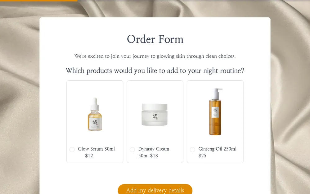 Order Form Template template preview