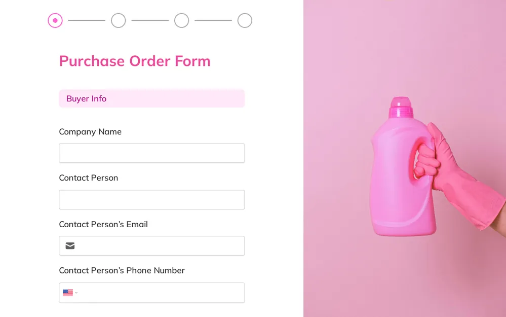 Modelo de formulario de orden de compra template preview