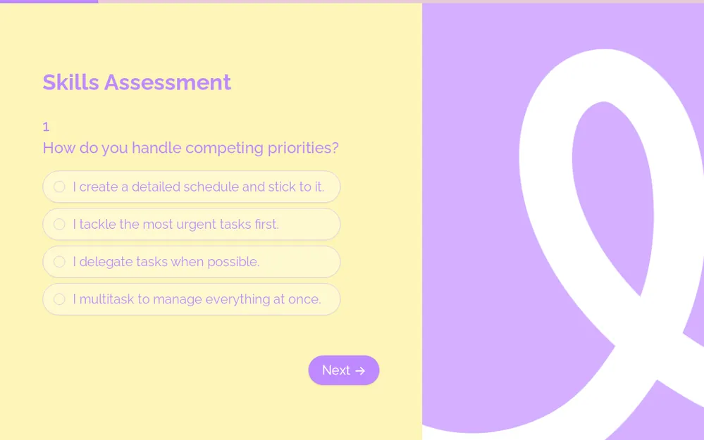 Skills Assessment Form Template template preview