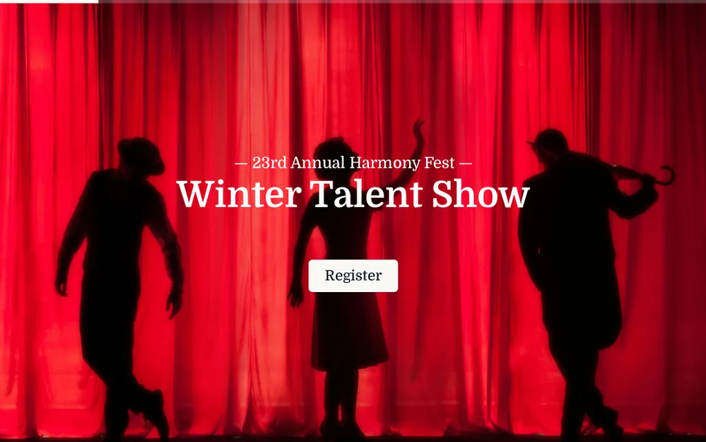Talent Show Registration Form Template template preview