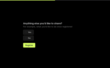 Any additional information form page preview
