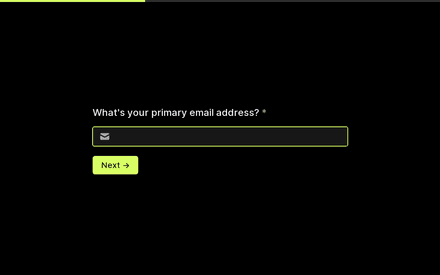 Email form page preview