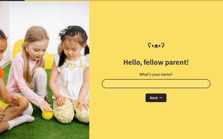 Name form page preview
