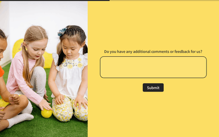 Comments form page preview