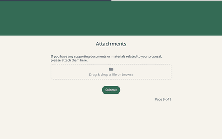 Attachments form page preview