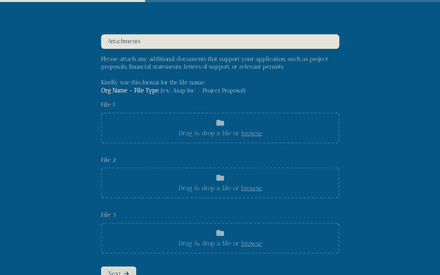 Attachments form page preview