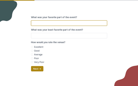 Rate 2 form page preview