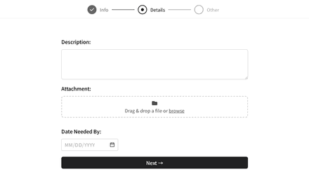 Details form page preview