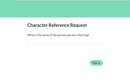 Applicant form page preview