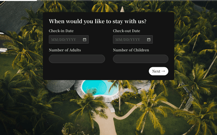 Date form page preview