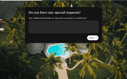 Request form page preview