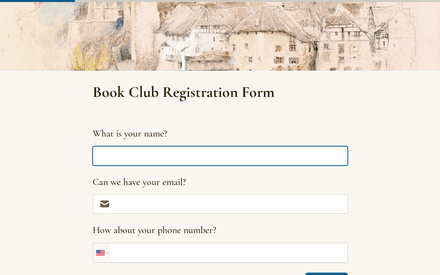 Name form page preview
