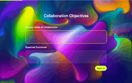 Objectives form page preview