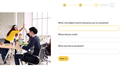 Education form page preview