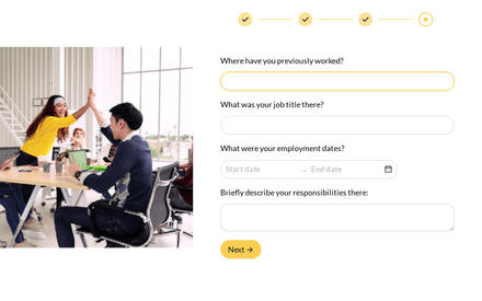 Experience form page preview