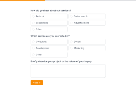 Page form page preview