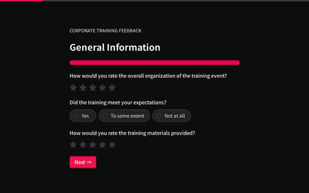 General form page preview
