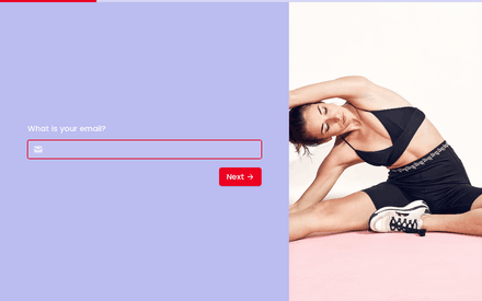 Email form page preview