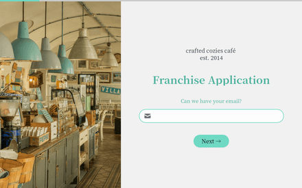 Email form page preview