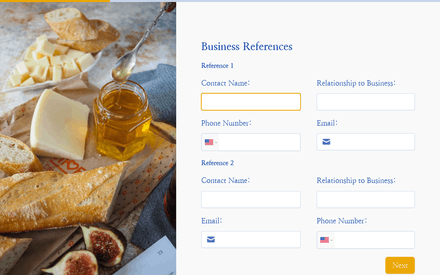 References form page preview