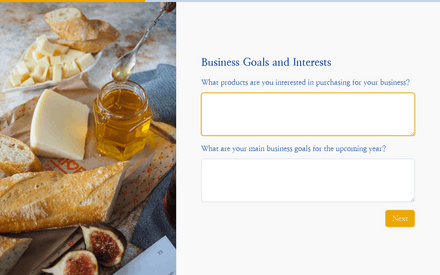 Goals form page preview
